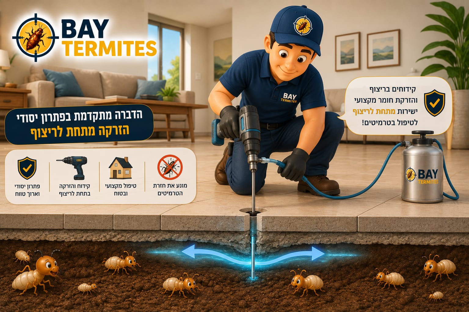 בדיקת טרמיטים בבניין משותף ובאזורי עץ